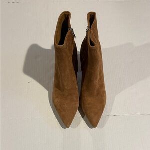 Marc Fisher Brown Suede Ankle Booties